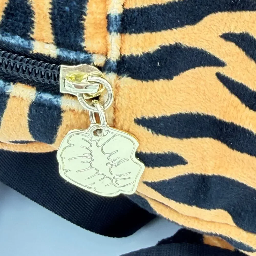 Luv Betsey Betsey Johnson Plush Tiger Face Backpack Rhinestone Ears